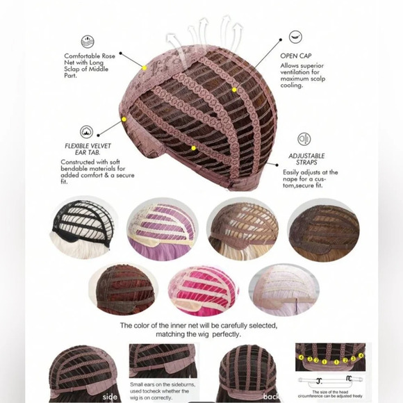 26 Inch Balayage Ombre  Brown to  light Blonde wavy Wig - Picture 7 of 9